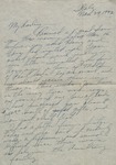 Letter, Major Rollin S. Armstrong to His Wife, Rebecca Armstrong, November 29, 1943