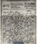 V-Mail (Victory Mail) Letter, Major Rollin S. Armstrong to Edna and Harry Hodge, December 17, 1943