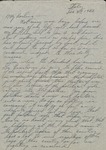 Letter, Major Rollin S. Armstrong to His Wife, Rebecca Armstrong, December 27, 1943