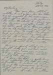 Letter, Major Rollin S. Armstrong to His Wife, Rebecca Armstrong, December 29, 1943