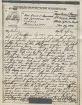 V-Mail (Victory Mail) Letter, Major Rollin S. Armstrong to His Wife, Rebecca Armstrong, January 24, 1944