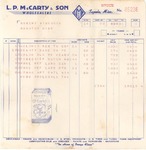 McCarty & Son Invoice