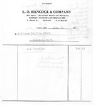 Hancock Invoice