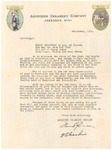 Letter, Aberdeen Creamery Company, circa December 1926