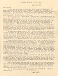 Letter from Jeff Busby, July 26, 1934