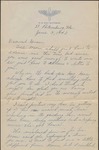 Letter, W. N. (William Neill) Bogan, Jr. To His Grandmother, June 3, 1943