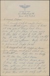 Letter, W. N. (William Neill) Bogan, Jr. to His Mother, Catherine F. Bogan, June 24, 1943