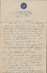 Letter, W. N. (William Neill) Bogan, Jr. to His Mother, Catherine F. Bogan, July 5, 1943