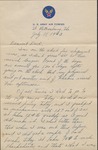 Letter, W. N. (William Neill) Bogan, Jr. To His Father, W. N. Bogan, July 11, 1943 by William Neill Bogan Jr.