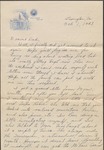Letter, W. N. (William Neill) Bogan, Jr. To His Father, W. N. Bogan, October 1, 1943