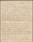 Letter, W. N. (William Neill) Bogan, Jr., to His Father, W. N. Bogan, Sr., July 25, 1943