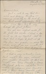 Letter, W. N. (William Neill) Bogan, Jr. to His Father, W. N. Bogan, Sr., August 23, 1943