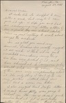 Letter, W. N. (William Neill) Bogan, Jr. to His Mother, Catherine F. Bogan, August 29, 1943