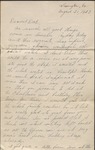 Letter, W. N. (William Neill) Bogan, Jr. to his Father, W. N. Bogan, Sr., August 31, 1943