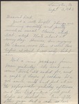 Letter, W. N. (William Neill) Bogan, Jr. to His Father, September 3, 1943