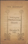 Program, Lexington Presbyterian Church, December 12, 1943
