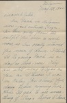 Letter, W. N. (William Neill) Bogan, Jr. to His Parents, May 28, 1945