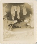 Men in Army Tent