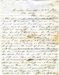 Letter, Jim M. Jackson to Cynthia Jackson Boswell; 4/26/1861