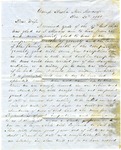 Letter, A. J. Boswell to Cynthia Jackson Boswell; 12/20/1861