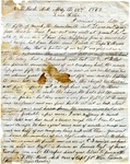 Letter, Jim M. Jackson to Cynthia Jackson Boswell; 5/22/1862