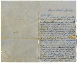 Letter, A. J. Boswell to Cynthia Jackson Boswell; 1/4/1862