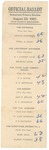 Election Ballot for August 23, 1927