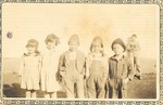 Six Children Standing Outside