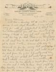 Handwritten Letter, Gale Carr to Florence Carr, November 8, 1931