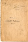 1890-1891 Chickasaw Female College Catalog