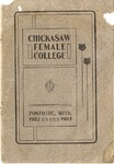 1902-1903 Chickasaw Female College Catalog