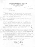 Letter, USDA to Cully Cobb; 8/5/1937