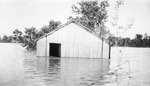 Farm structure in flood