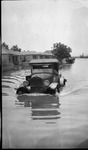 Automobile in flood