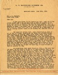Letter, P. N. Howell to L. N. Dantzler; 6/14/1936