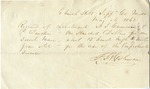Receipt for a Horse for the Confederacy by F. B. Coleman