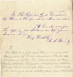 Letter of Resignation by C. S. Fairly