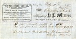 Receipt for H. L. Winters