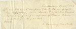 Receipt from Franklin College by Tolbert Fanning