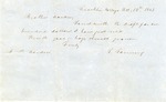 Letter, Tolbert Fanning to John P. Darden; 10/12/1853