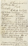 Letter, P. B. Richardson to Thomas L. Darden; 06/22/1877 by P. B. Richardson