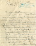 Letter, Fannie Sanders to Her Mother; 06/20/1924 by Fannie Sanders Lacy