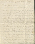 Letter, J. M. Wallace to Thomas P. Darden, September 16, 1862 by J. M. Wallace