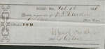 Receipt for One Bale of Cotton Purchased, February 15, 1861