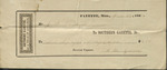 Receipt for Southern Gazette Subscription, January 27, 1862