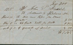 Statement of Purchase, 1855