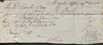 Receipt for Items purchased in 1856