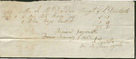Receipt for Clothing, January 1, 1858