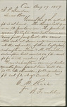 Letter, G. M. Rice to John P. Darden, August 19, 1859