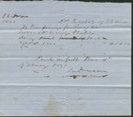 Receipt for Livery and Stable Services, 1861